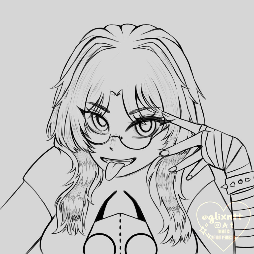 lineart bust